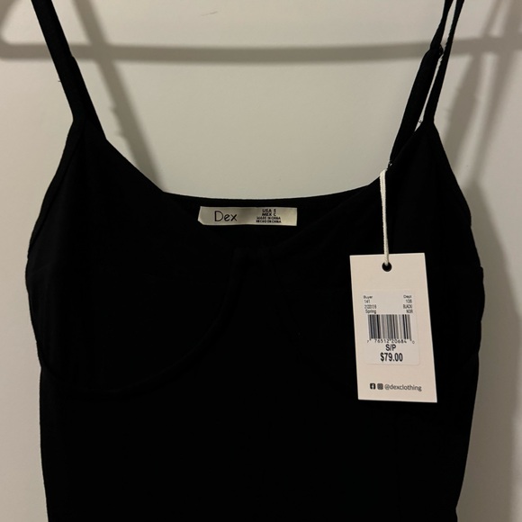 BLACK Dex Structured Bodice Knit Dress, black size s. New with tags - Picture 3 of 3